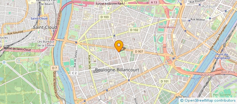 localisation de l'entreprise MONSIEUR JEAN MORIZOT à BOULOGNE-BILLANCOURT