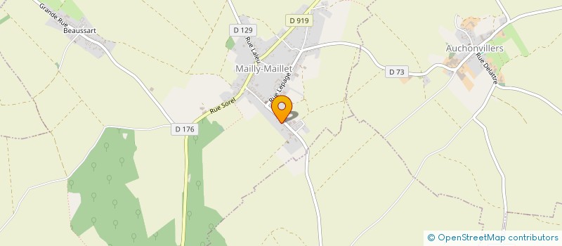 localisation de l'entreprise MONSIEUR JEAN MORO  MAILLY-MAILLET