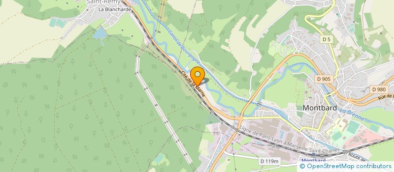 localisation de l'entreprise MONSIEUR JEAN MORTAGNE à MONTBARD