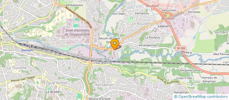 localisation de l'entreprise MONSIEUR JEAN MORVAN  ERGUE GABERIC