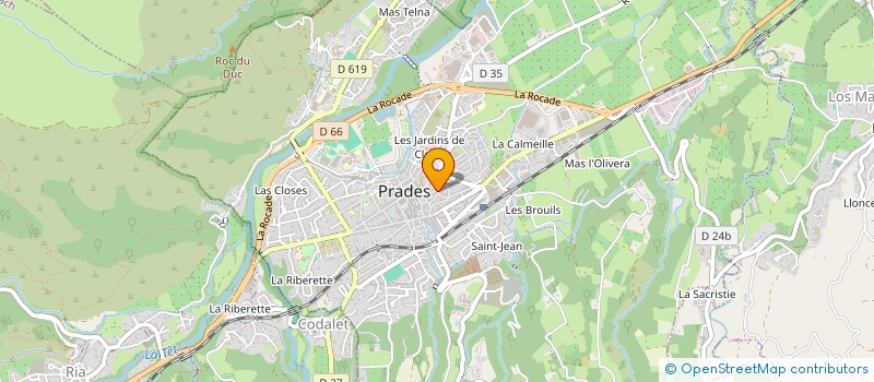 localisation de l'entreprise MONSIEUR JEAN MORVAN à PRADES