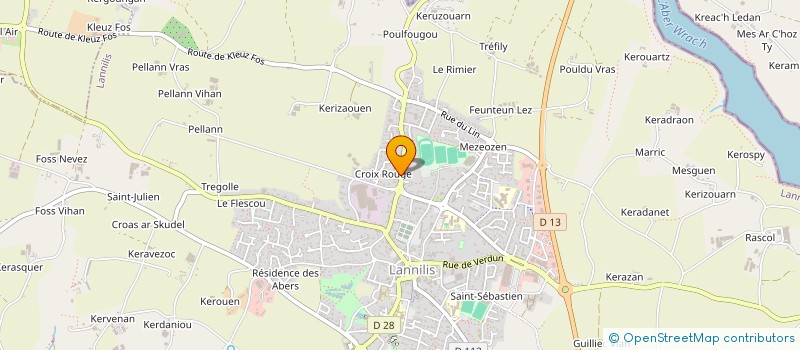 localisation de l'entreprise MONSIEUR JEAN MORVAN  LANNILIS