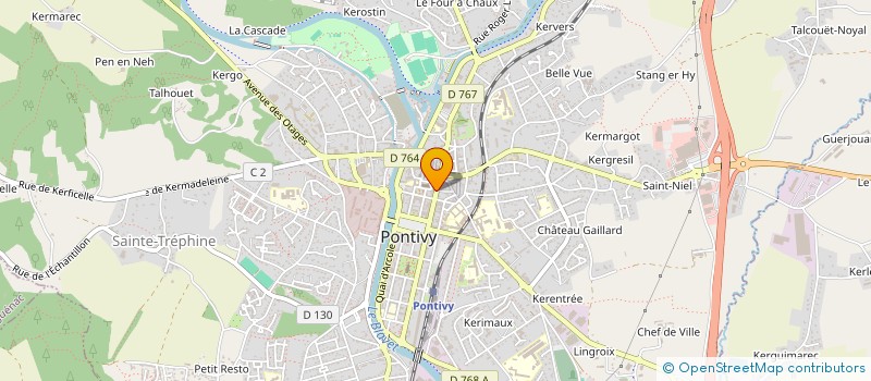 localisation de l'entreprise MONSIEUR JEAN MORVAN  PONTIVY