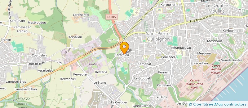 localisation de l'entreprise MONSIEUR JEAN MORVAN à BREST