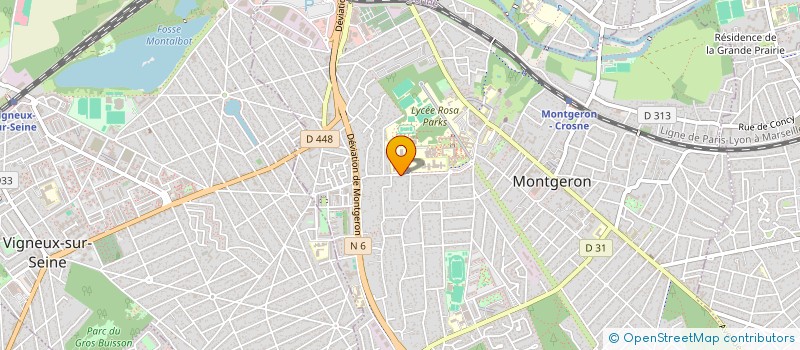 localisation de l'entreprise MONSIEUR JEAN MOTTET  MONTGERON