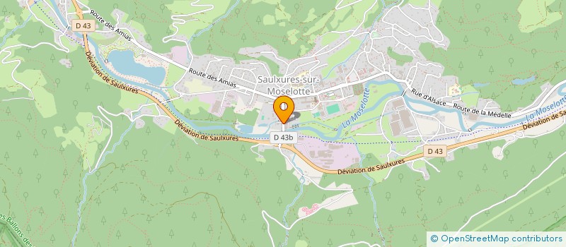 localisation de l'entreprise MONSIEUR JEAN MOUGEL  SAULXURES-SUR-MOSELOTTE