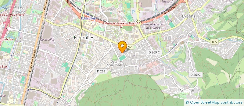 localisation de l'entreprise MONSIEUR JEAN MOUGEL  ECHIROLLES