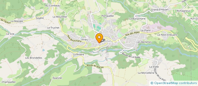 localisation de l'entreprise MONSIEUR JEAN MOUGIN  PELUSSIN