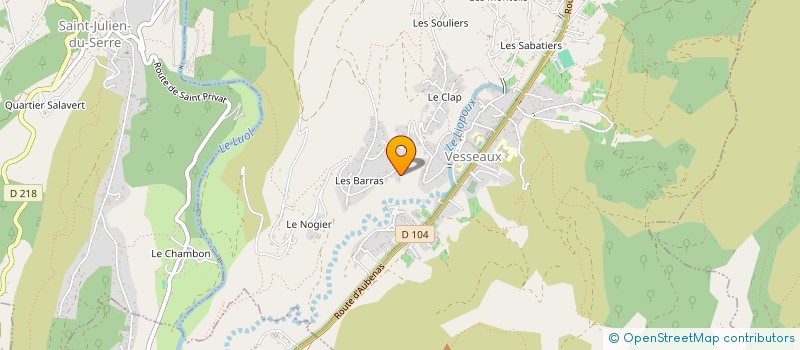 localisation de l'entreprise MONSIEUR JEAN MOULIN  VESSEAUX