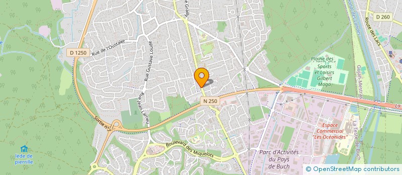 localisation de l'entreprise MONSIEUR JEAN MOULINE  LA TESTE-DE-BUCH