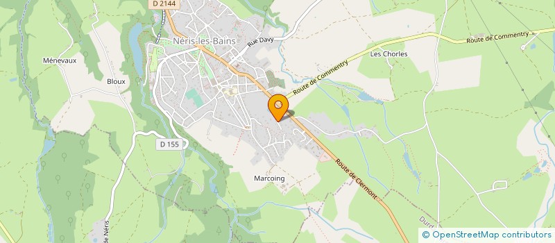 localisation de l'entreprise MONSIEUR JEAN MOUNIER  NERIS-LES-BAINS
