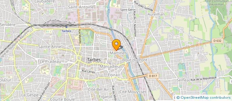 localisation de l'entreprise MONSIEUR JEAN MOUNIQ  TARBES