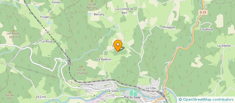 localisation de l'entreprise MONSIEUR JEAN MOURELON  DUNIERES