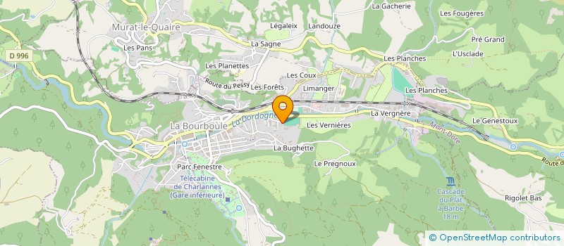 localisation de l'entreprise MONSIEUR JEAN MOURIER  LA BOURBOULE