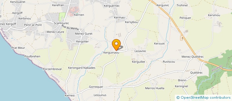 localisation de l'entreprise MONSIEUR JEAN MOURRAIN à PLOZEVET