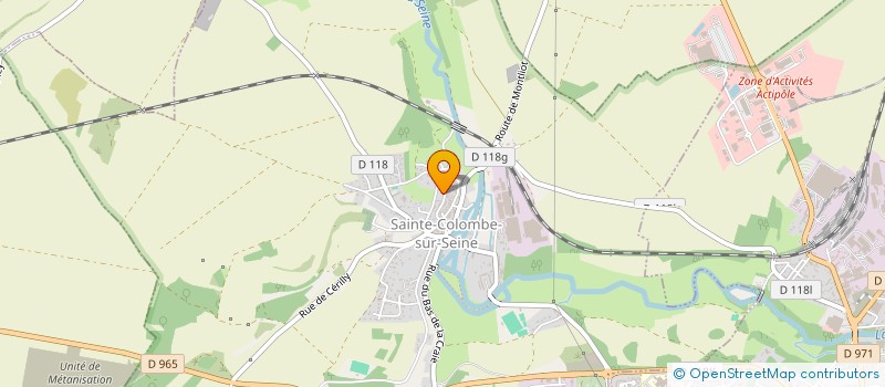 localisation de l'entreprise MONSIEUR JEAN MOUSSANT  SAINTE-COLOMBE-SUR-SEINE