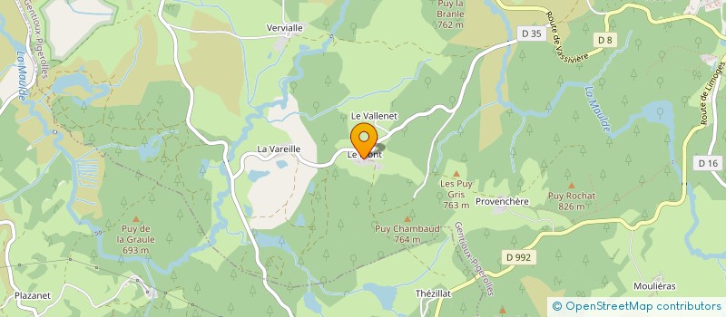 localisation de l'entreprise MONSIEUR JEAN MOUSSARD à GENTIOUX-PIGEROLLES