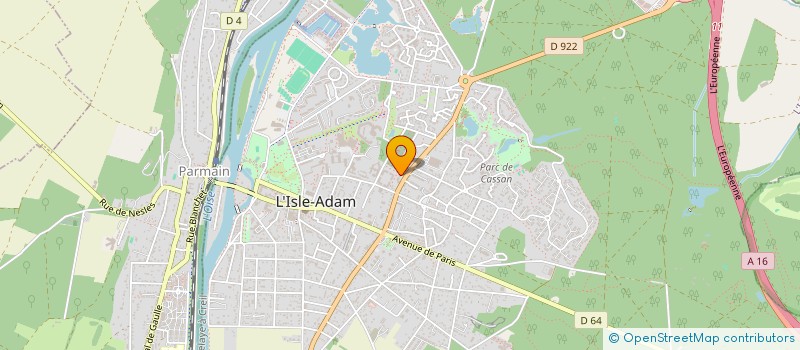 localisation de l'entreprise MONSIEUR JEAN MOUSSIESSIE  L'ISLE-ADAM