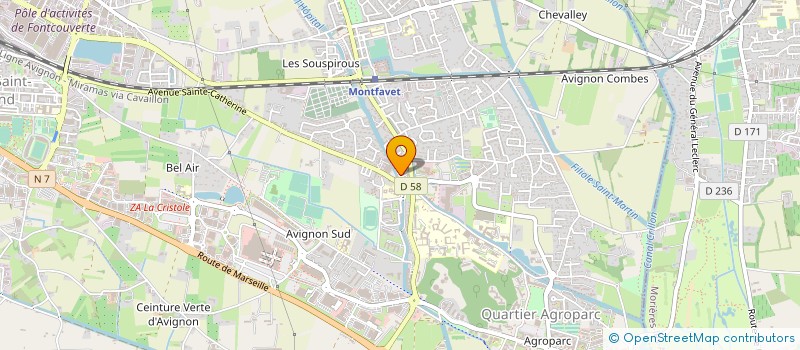 localisation de l'entreprise MONSIEUR JEAN MOUTON  AVIGNON