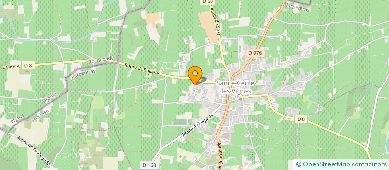 localisation de l'entreprise MONSIEUR JEAN MOUTOUS  SAINTE-CECILE-LES-VIGNES