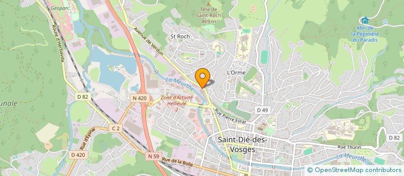 localisation de l'entreprise MONSIEUR JEAN MOUZITA à SAINT-DIE-DES-VOSGES