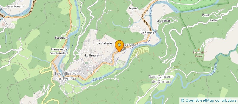 localisation de l'entreprise MONSIEUR JEAN MOYON à LES OLLIERES-SUR-EYRIEUX