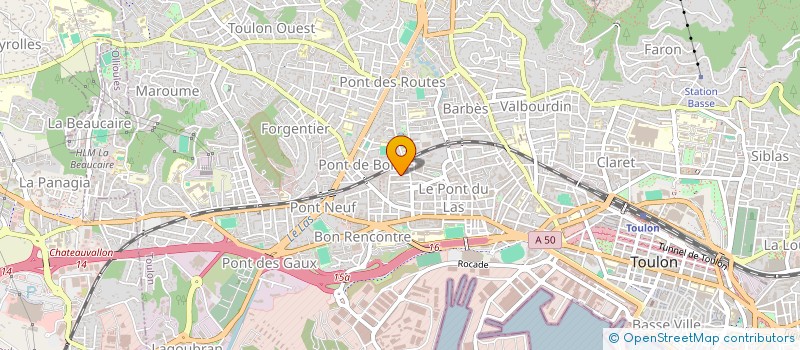 localisation de l'entreprise MONSIEUR JEAN MOYSAN  TOULON