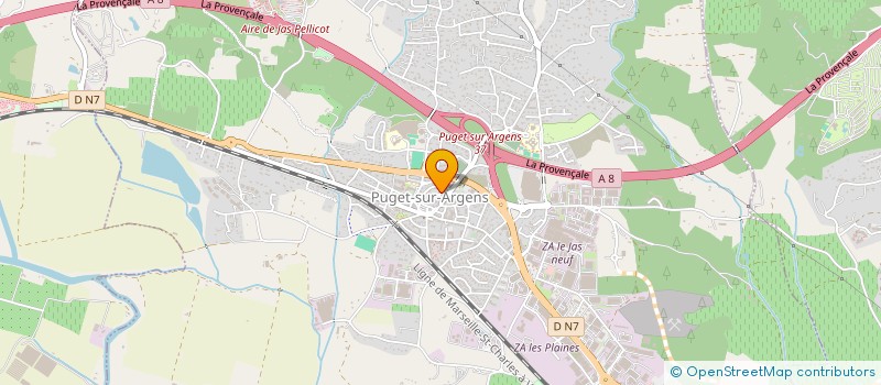 localisation de l'entreprise MONSIEUR JEAN MUFFAT  PUGET-SUR-ARGENS