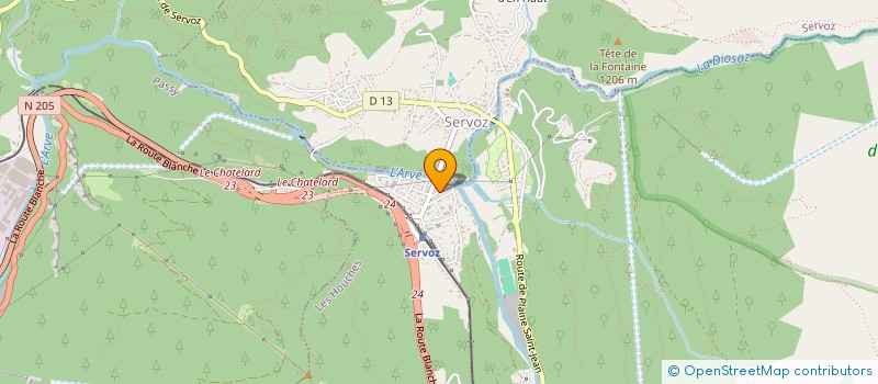 localisation de l'entreprise MONSIEUR JEAN MUGNIER  SERVOZ