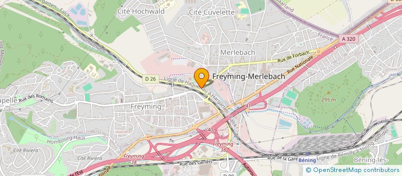 localisation de l'entreprise MONSIEUR JEAN MULLER  FREYMING-MERLEBACH