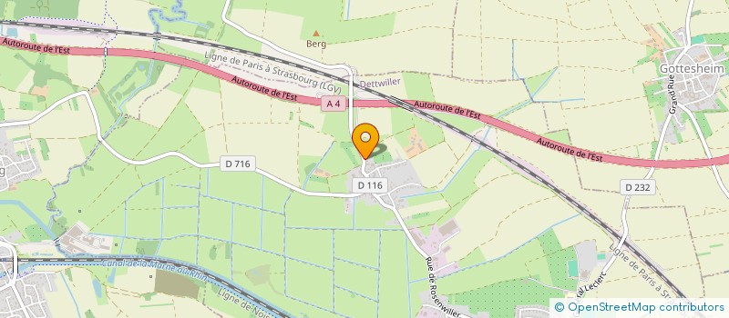 localisation de l'entreprise MONSIEUR JEAN MULLER  PRINTZHEIM