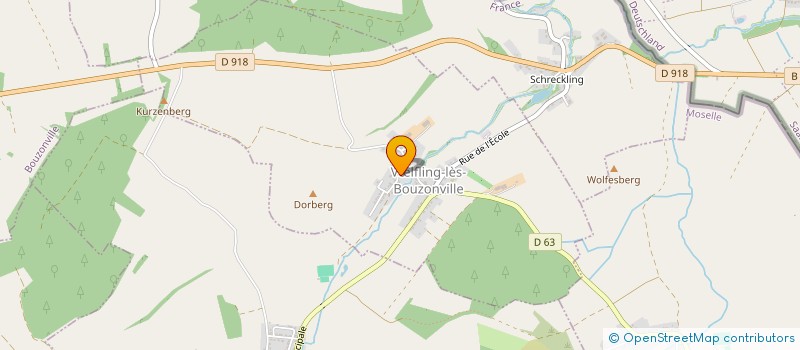 localisation de l'entreprise MONSIEUR JEAN MULLER  VLFLING-LES-BOUZONVILLE