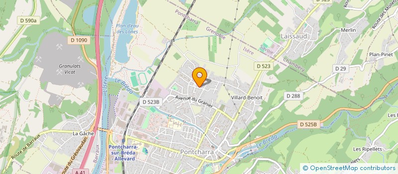 localisation de l'entreprise MONSIEUR JEAN MULLER  PONTCHARRA