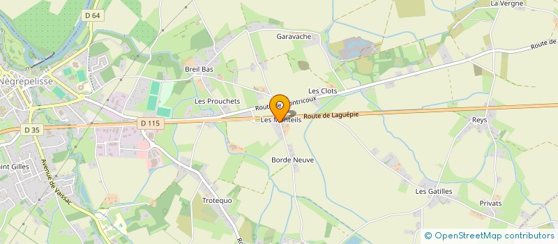 localisation de l'entreprise MONSIEUR JEAN MULPAS  NEGREPELISSE