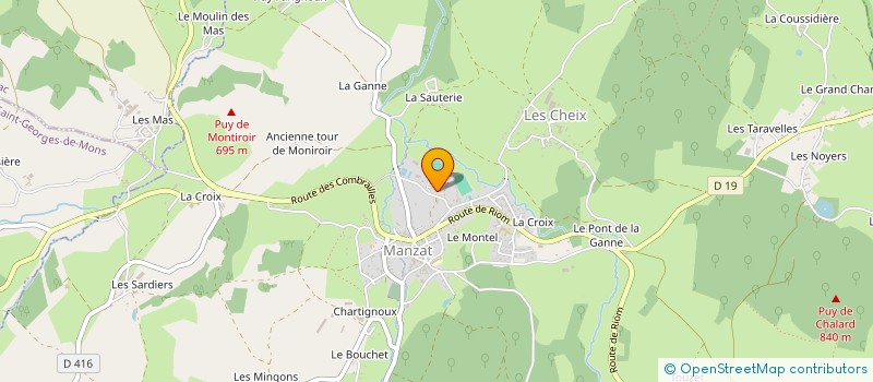 localisation de l'entreprise MONSIEUR JEAN MURAT  CHARBONNIERES-LES-VARENNES