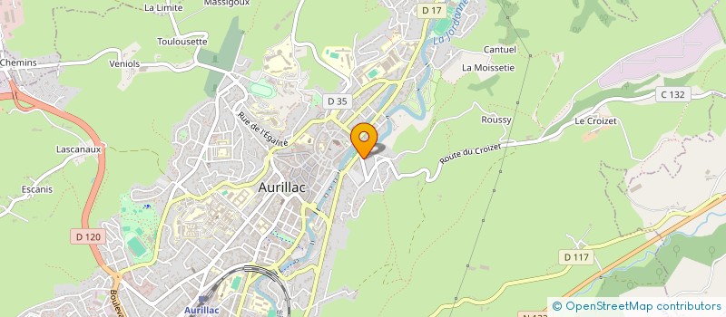 localisation de l'entreprise MONSIEUR JEAN MUYUMPU à AURILLAC