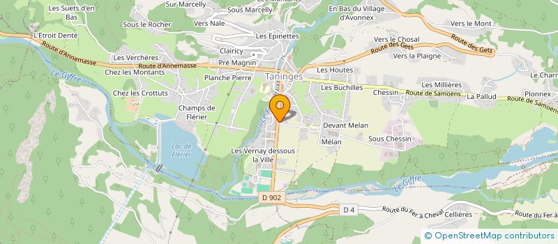 localisation de l'entreprise MONSIEUR JEAN NACHON à TANINGES