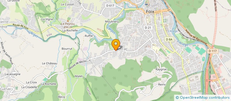 localisation de l'entreprise MONSIEUR JEAN NADAL à FOIX