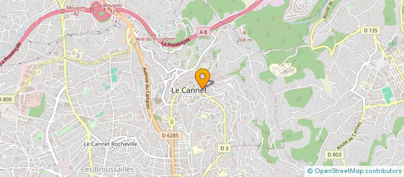 localisation de l'entreprise MONSIEUR JEAN NAPIERAJ à LE CANNET