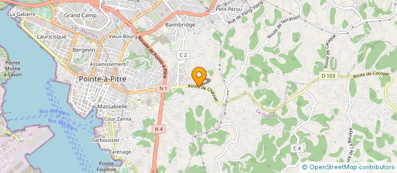 localisation de l'entreprise MONSIEUR JEAN NARCISSE à LES ABYMES
