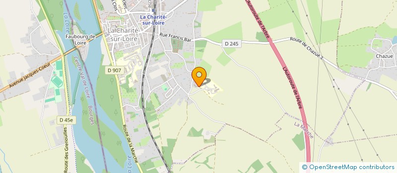 localisation de l'entreprise MONSIEUR JEAN NAUDIN  LA CHARITE SUR LOIRE