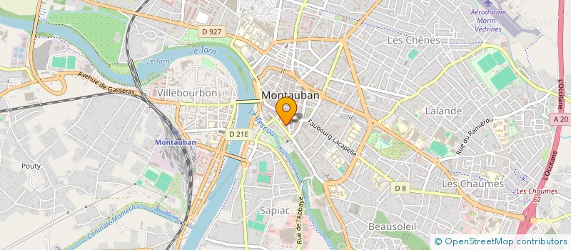 localisation de l'entreprise MONSIEUR JEAN NEGRE  MONTAUBAN