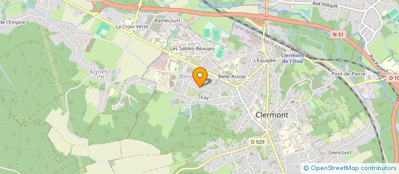 localisation de l'entreprise MONSIEUR JEAN NEHOU  CLERMONT