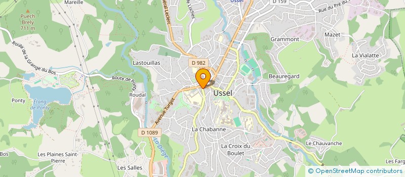 localisation de l'entreprise MONSIEUR JEAN NENTAS  USSEL