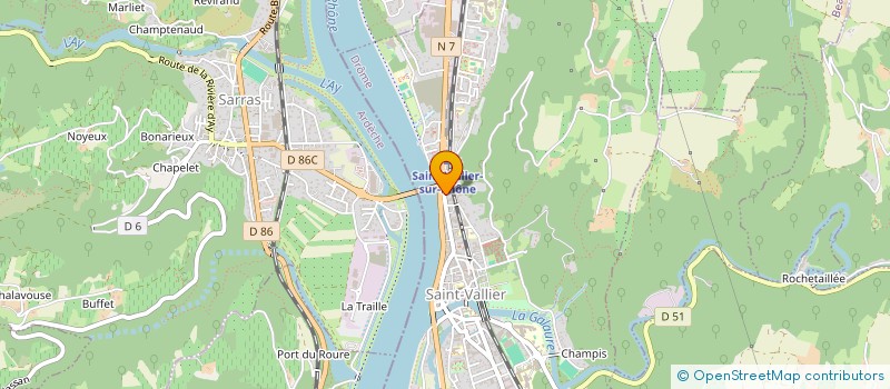 localisation de l'entreprise MONSIEUR JEAN NESME  SAINT-VALLIER