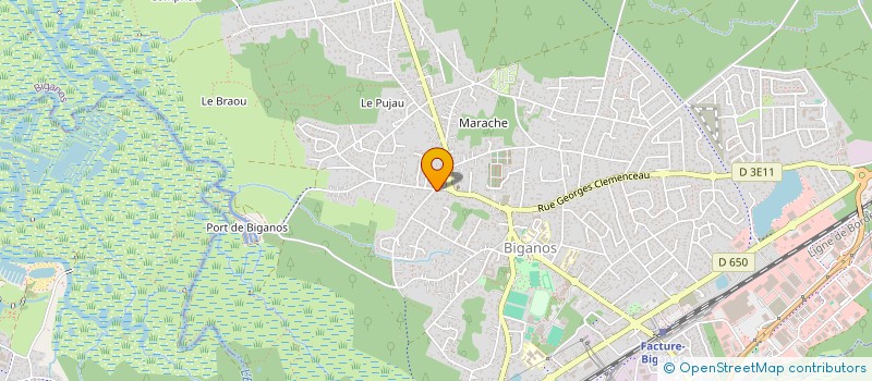 localisation de l'entreprise MONSIEUR JEAN NEVES  BIGANOS