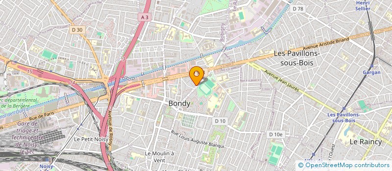 localisation de l'entreprise MONSIEUR JEAN NGOUNOU NGOUNOU  BONDY