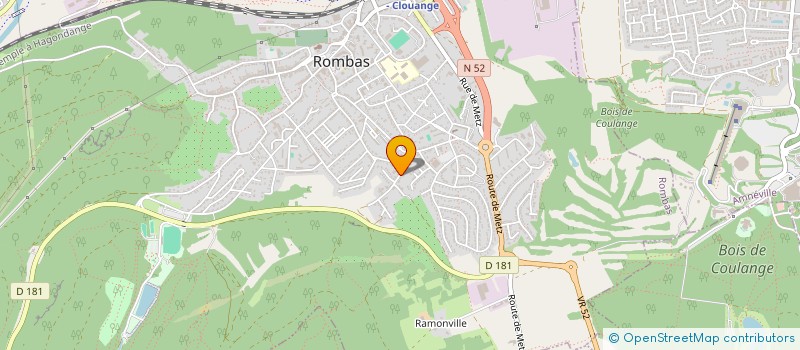 localisation de l'entreprise MONSIEUR JEAN-NICOLAS MULLER  ROMBAS