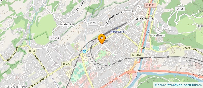 localisation de l'entreprise MONSIEUR JEAN NIGEN à ALBERTVILLE