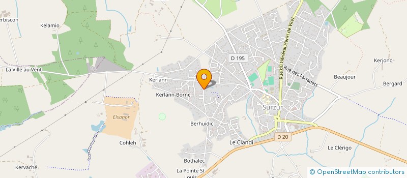 localisation de l'entreprise MONSIEUR JEAN NOBLET à SURZUR